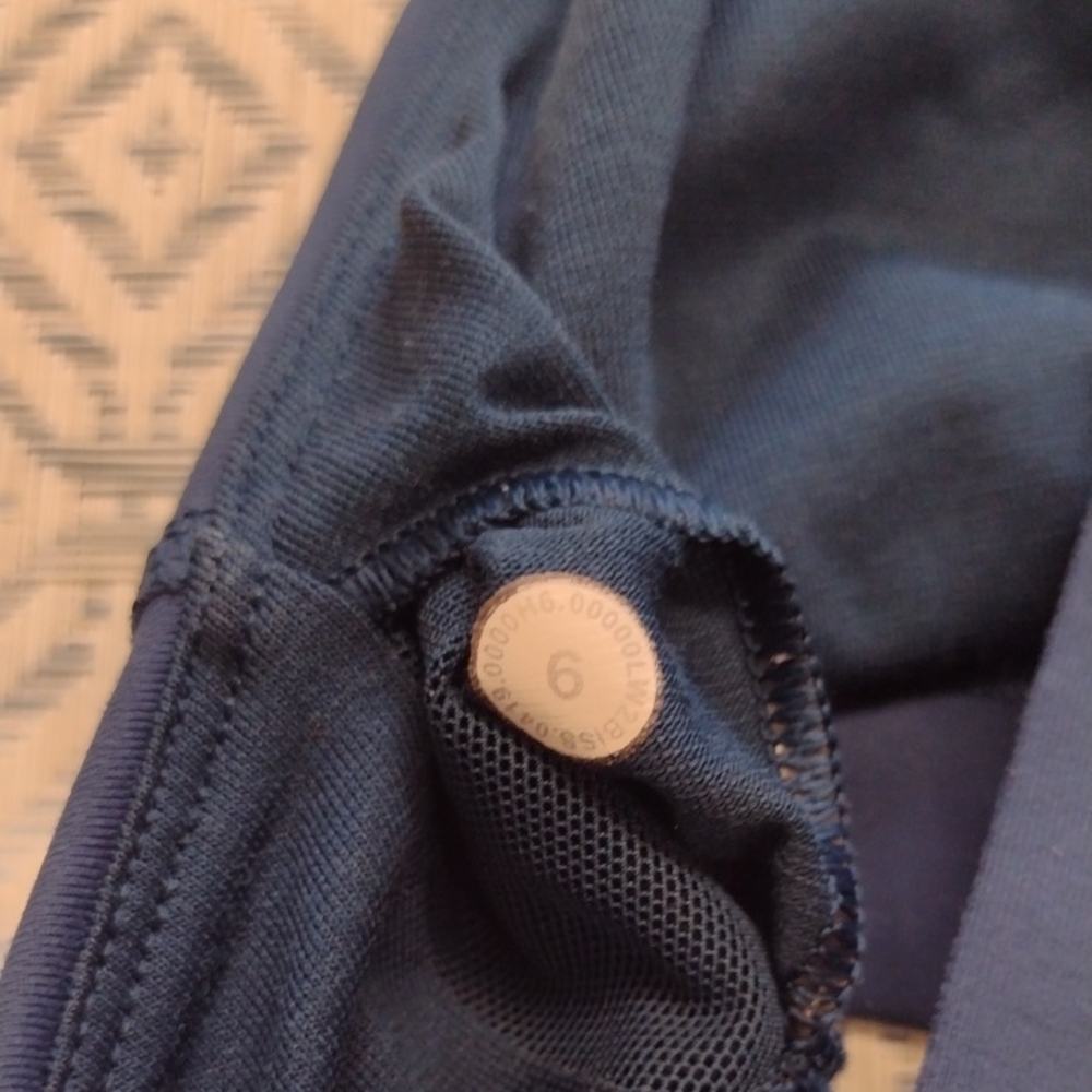 lululemon athletica Navy Blue Strappy Back Sports Bra - Picture 3 of 7